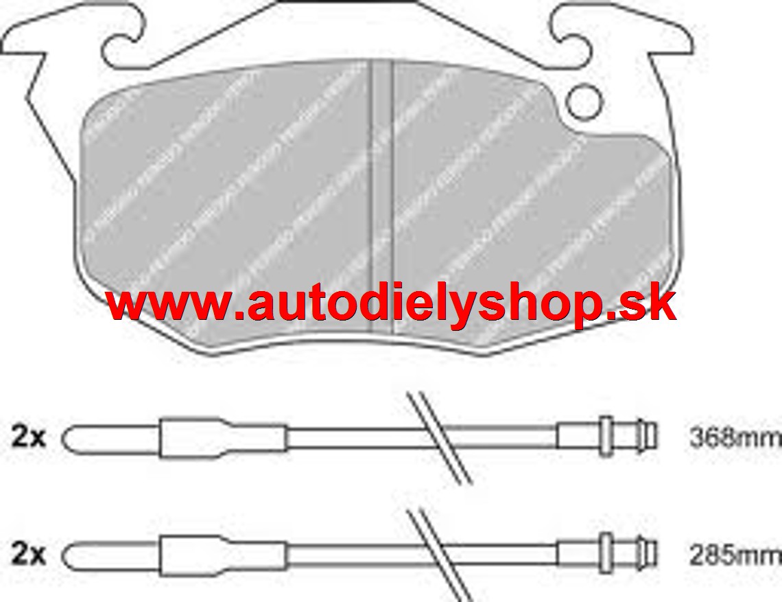 Peugeot 106 6/96- predné platničky Sada / SAMKO /1,6i-1,5D