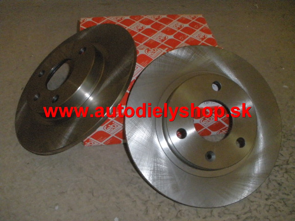 Peugeot 106 6/96- predné brzdové kotúče 247mm vetrané/ A.B.S