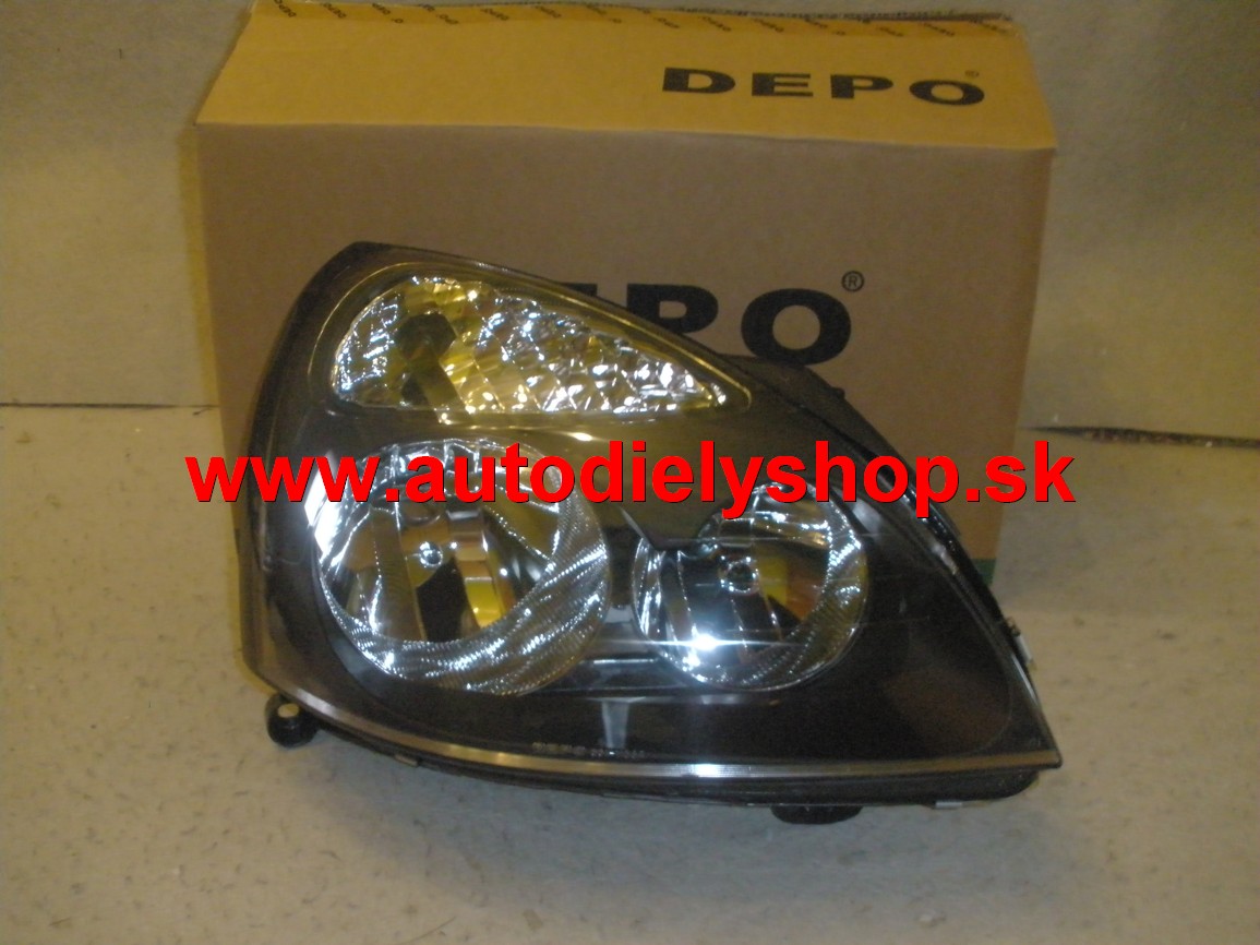Renault Clio 7/01-9/05 svetlo H1+H7 Pravé / TYC / od r.v.04