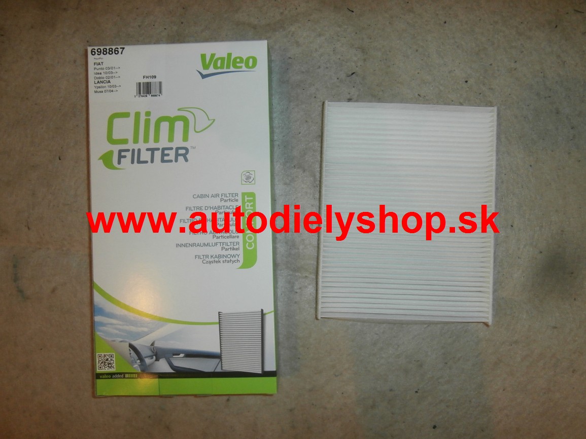 Fiat 500 7/2007-  Kabínový/pelový/filter