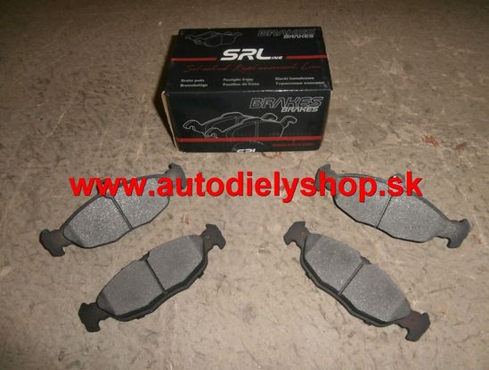 Volvo S40, V50 04- zadné platničky Sada / SRL /