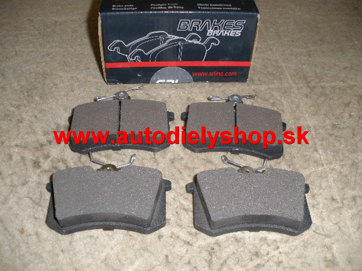 VW POLO 06/09- zadné platničky Sada / SRL /