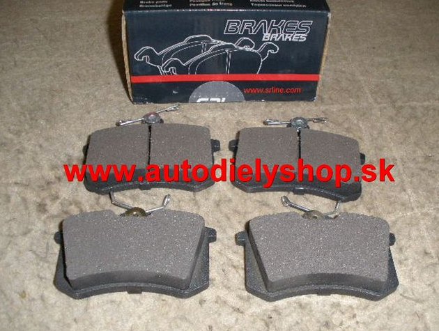 Citroen C3 10/2009- zadné platničky Sada / SRL /