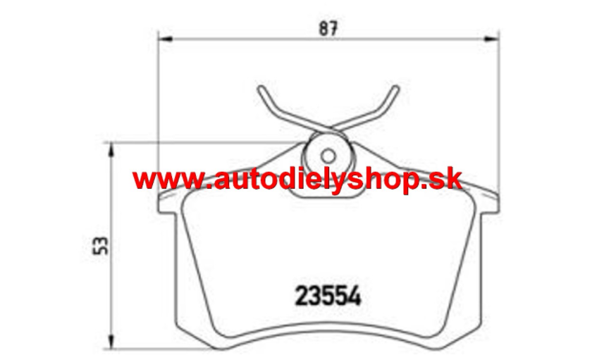 Škoda FABIA III 8/2014- zadné platničky sada /BREMBO/