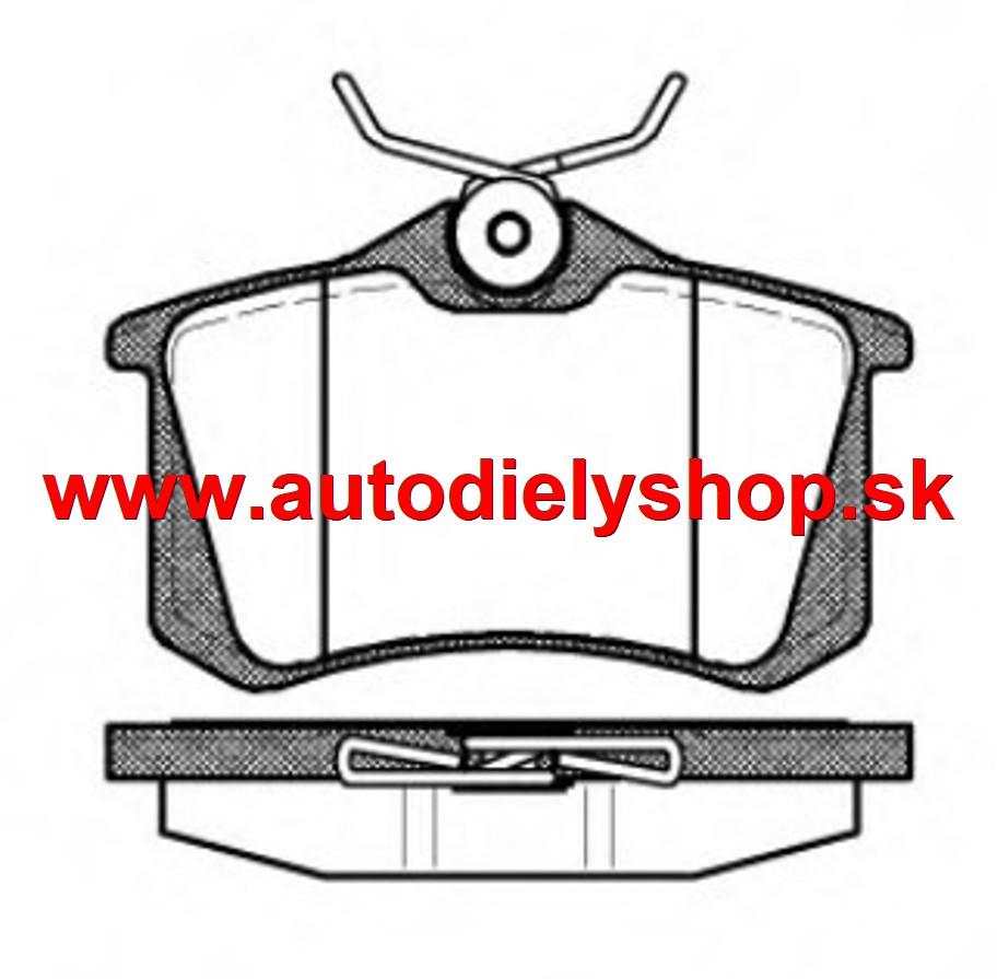 Škoda FABIA III 8/2014- zadné platničky sada /STARLINE/