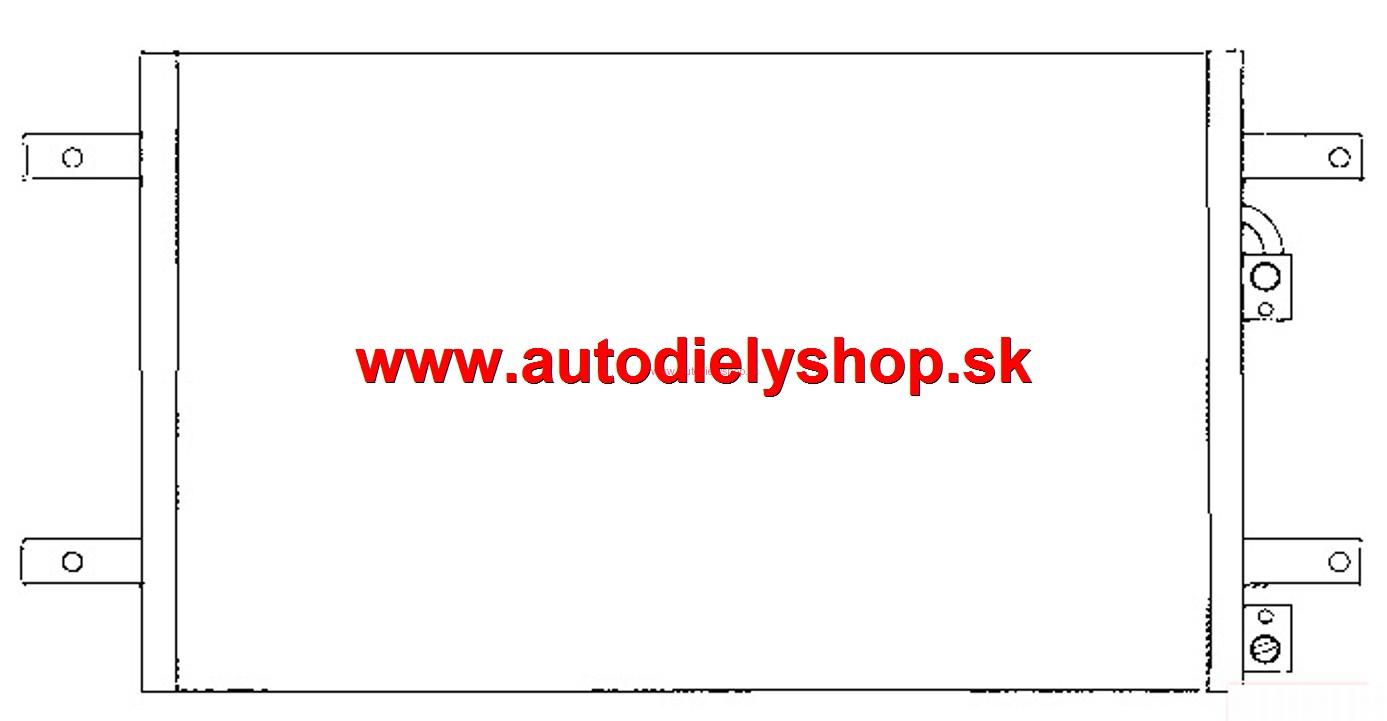  VW SHARAN 5/00- chladič klimatizácie