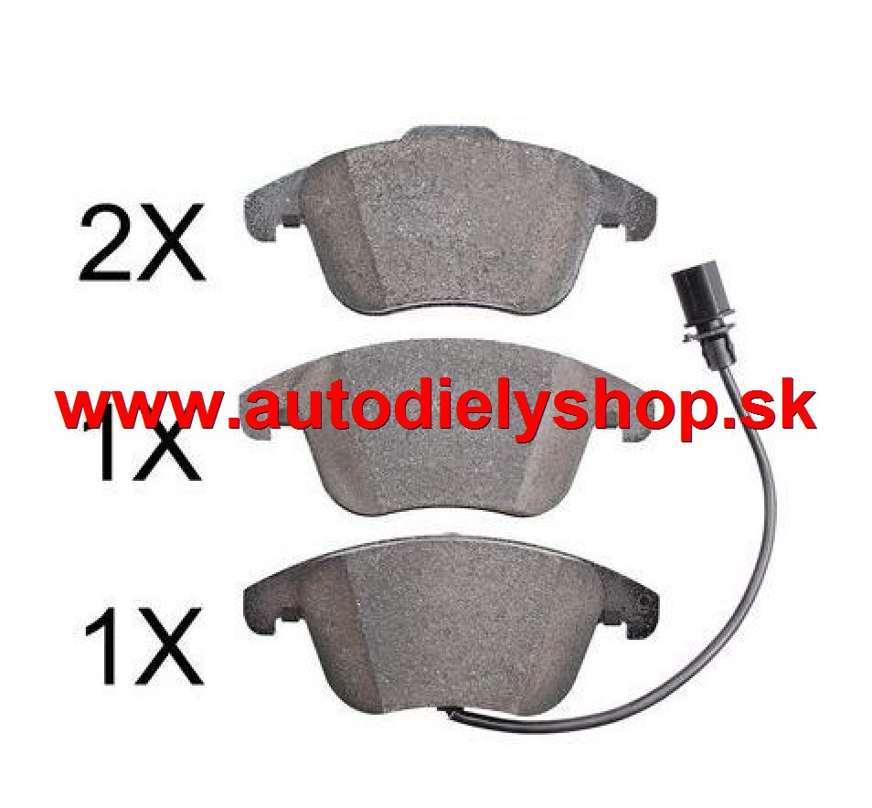  Audi A5 6/07-2011 predné brzdové platničky / A.B.S / typ ATE