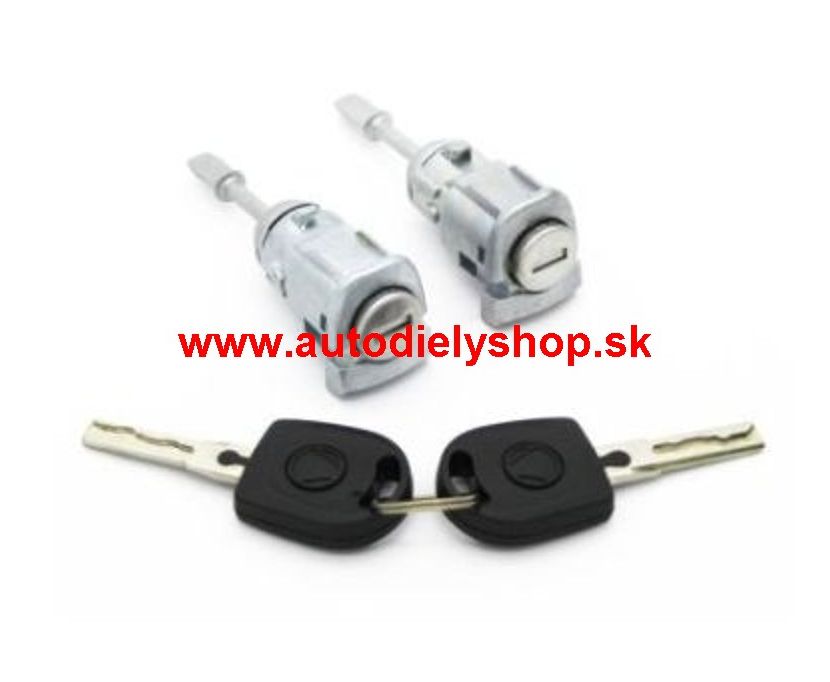 Audi A6 7/01-4/04 vložka dverovej zámky ľavá + pravá + 2 kľúče