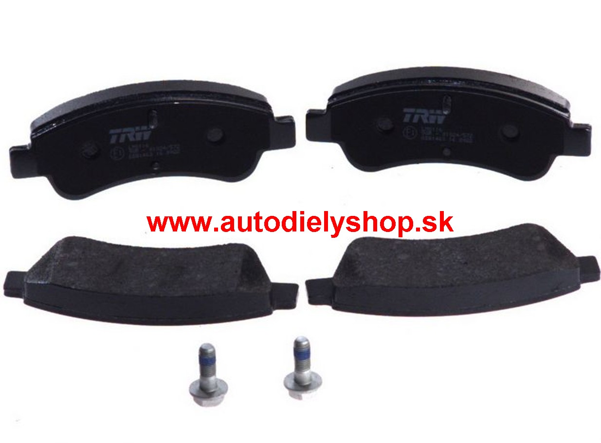 Peugeot 2008 3/2013- predné platničky sada / typ BOSCH / TRW
