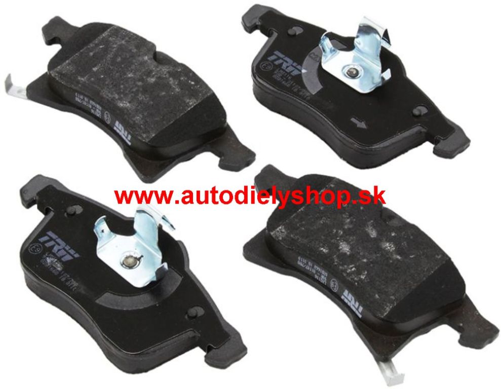 Opel CORSA E 2014- predné platničky Sada / TRW / 156,4 mm