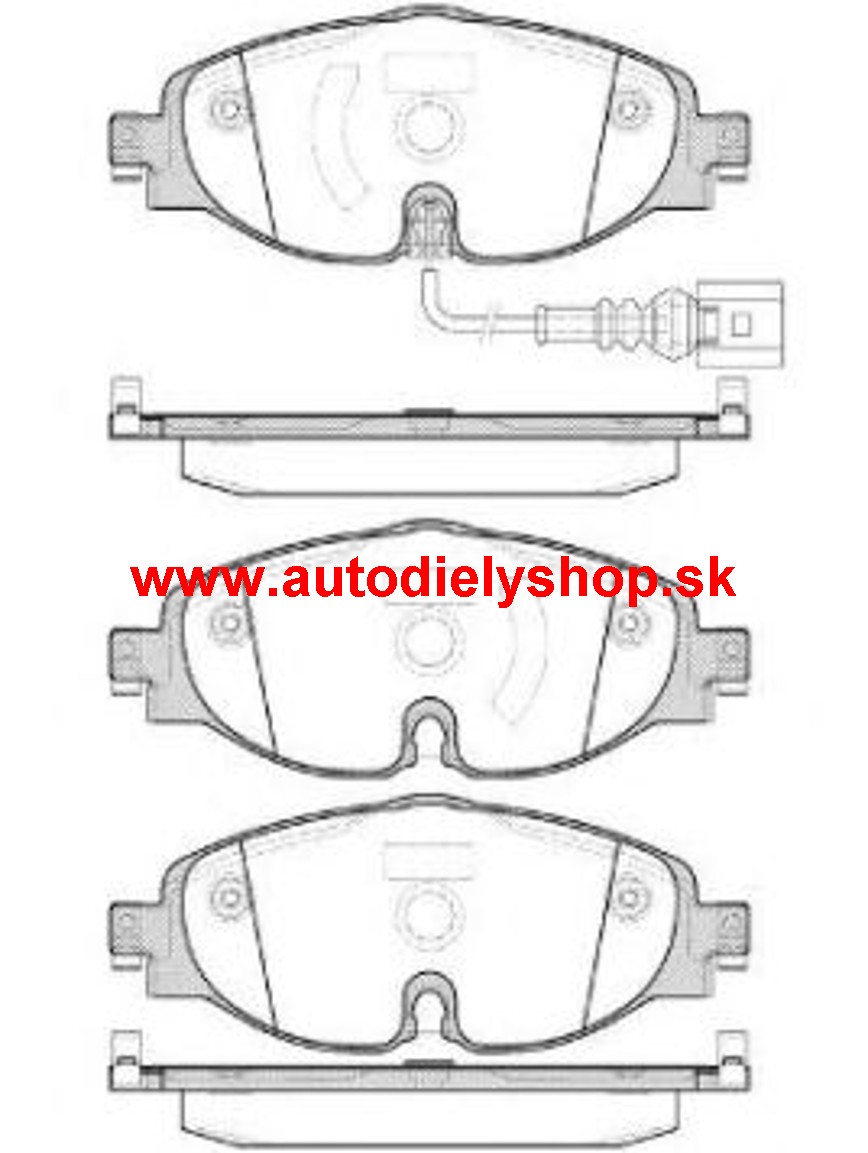 Škoda OCTAVIA III 11/2012- predné platničky /SAMKO/