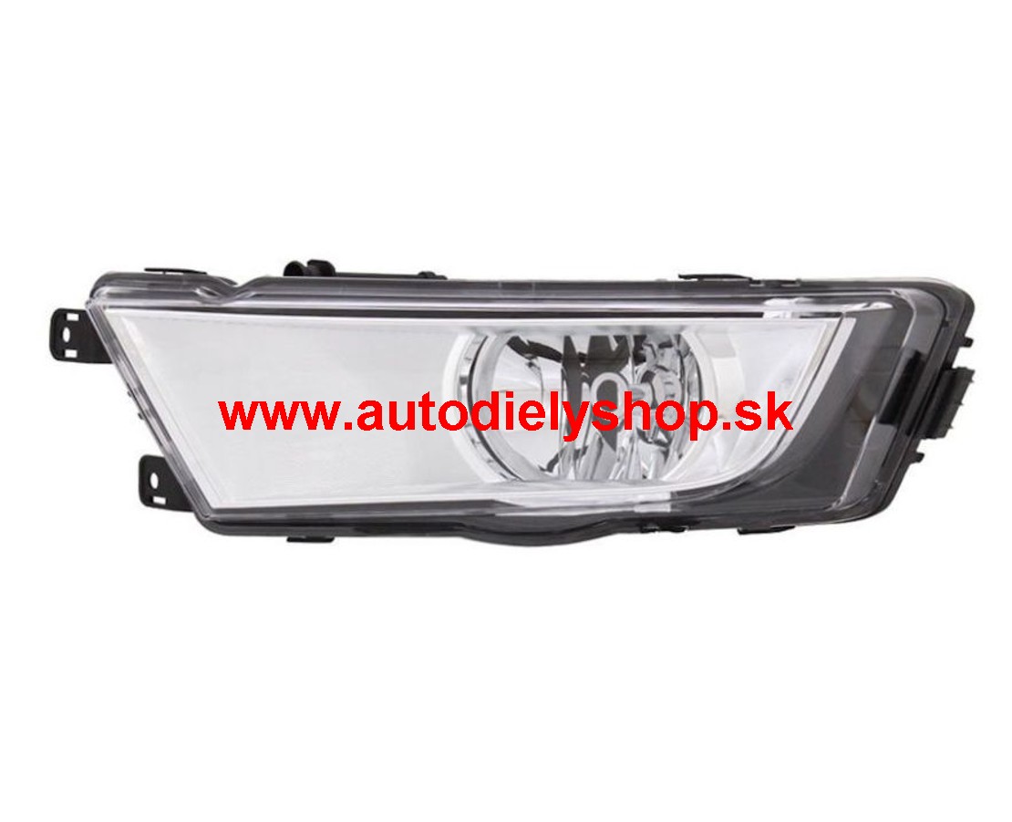 Škoda OCTAVIA III 11/2012- hmlovka H8 ľavá /strieborný rámik/