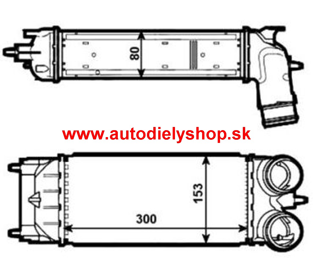 Peugeot 508 11/10- chladič vzduchu INTERCOOLER pre 1,6HDi