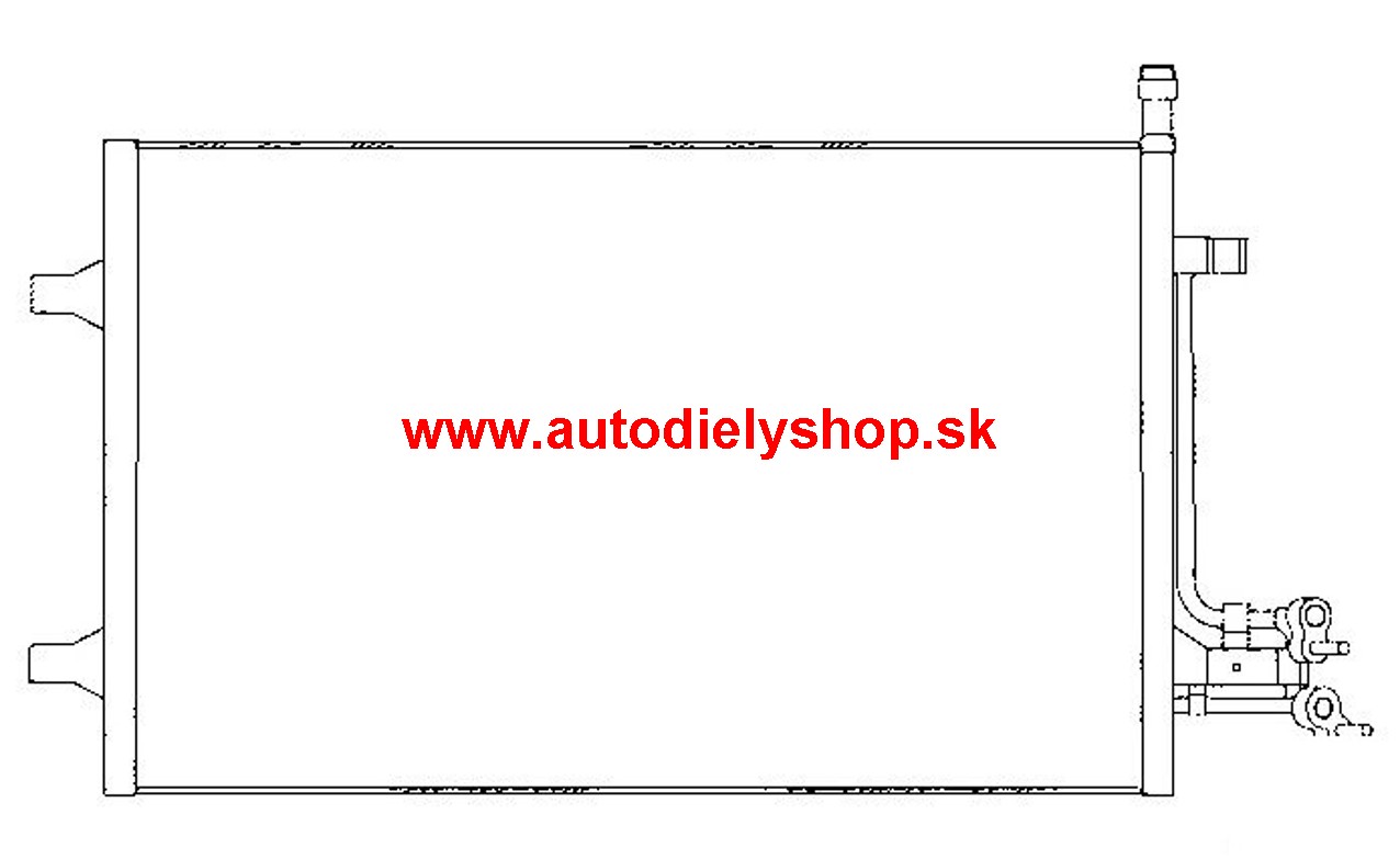 Ford FIESTA 10/05- chladič klimatizácie pre 1,6TDCi