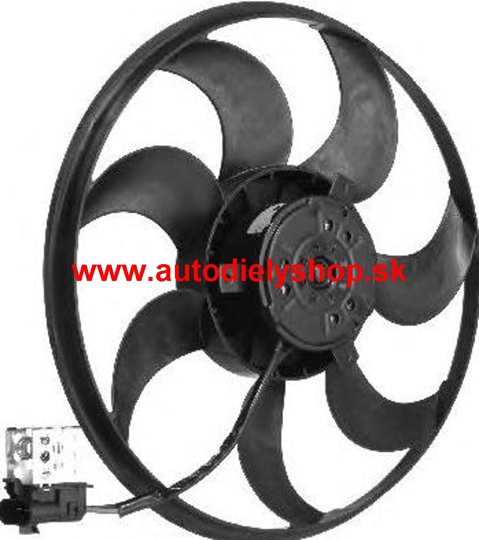 Opel ASTRA H 03/04- ventilátor chladiča bez krytu 240W-390mm