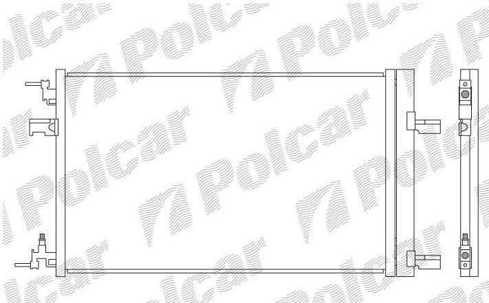 Chevrolet CRUZE 5/2009- chladič klimatizácie pre 2,0 DIESEL