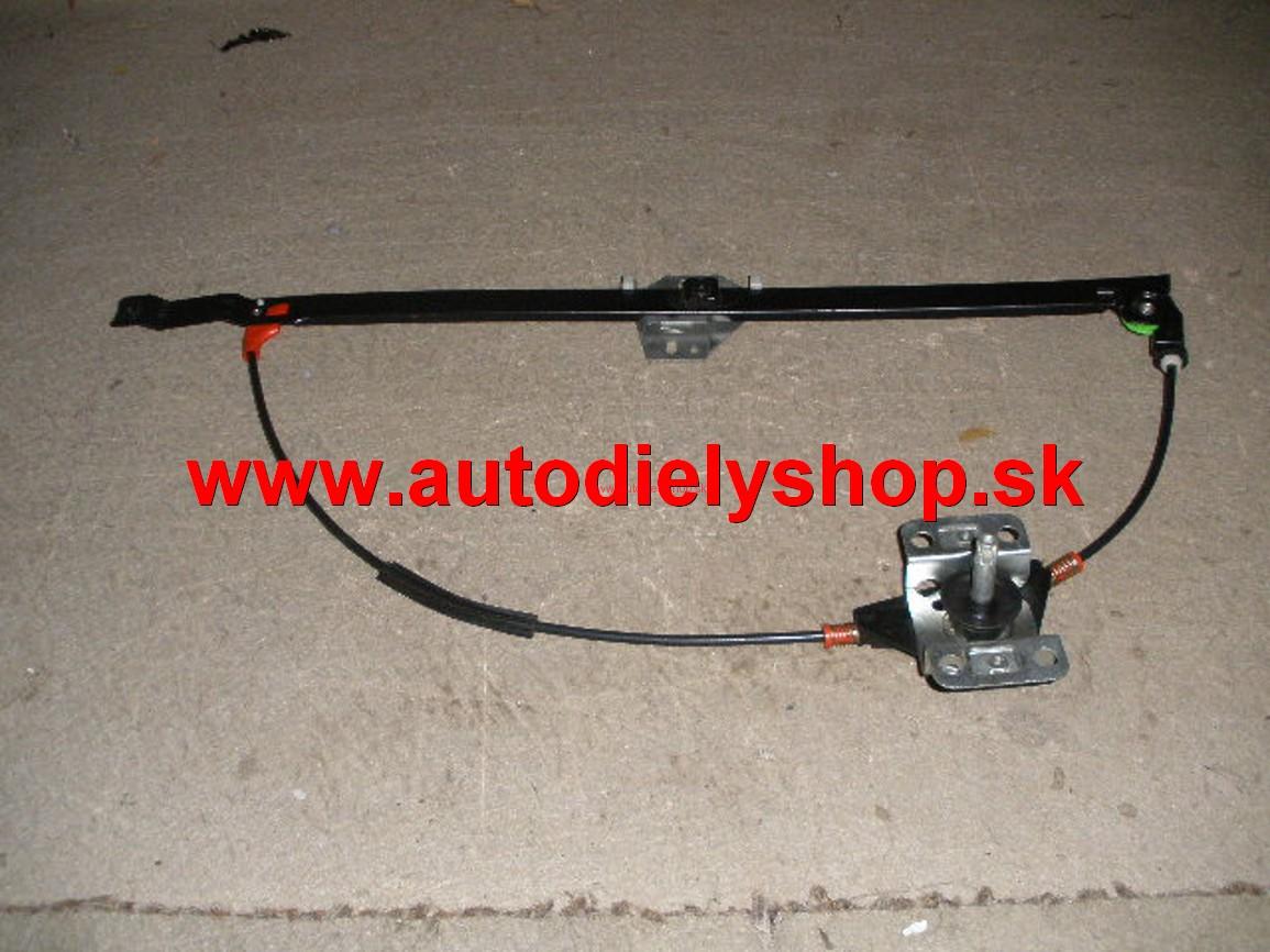 VW TRANSPORTER CARAVELLE 96-02 mech.sťahovanie okna predné Lavé 