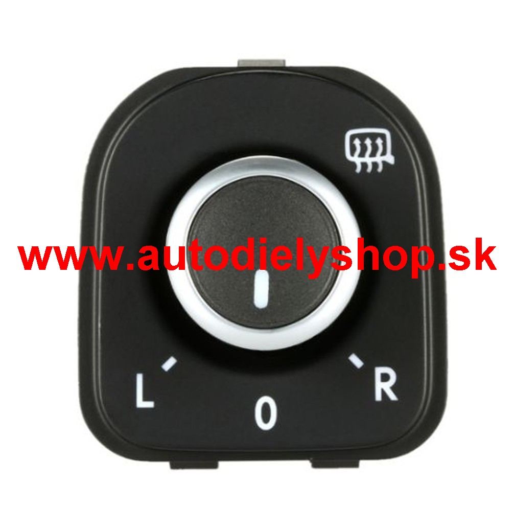 VW TIGUAN 10/07-7/2011 ovládač zrkadiel chrómový 