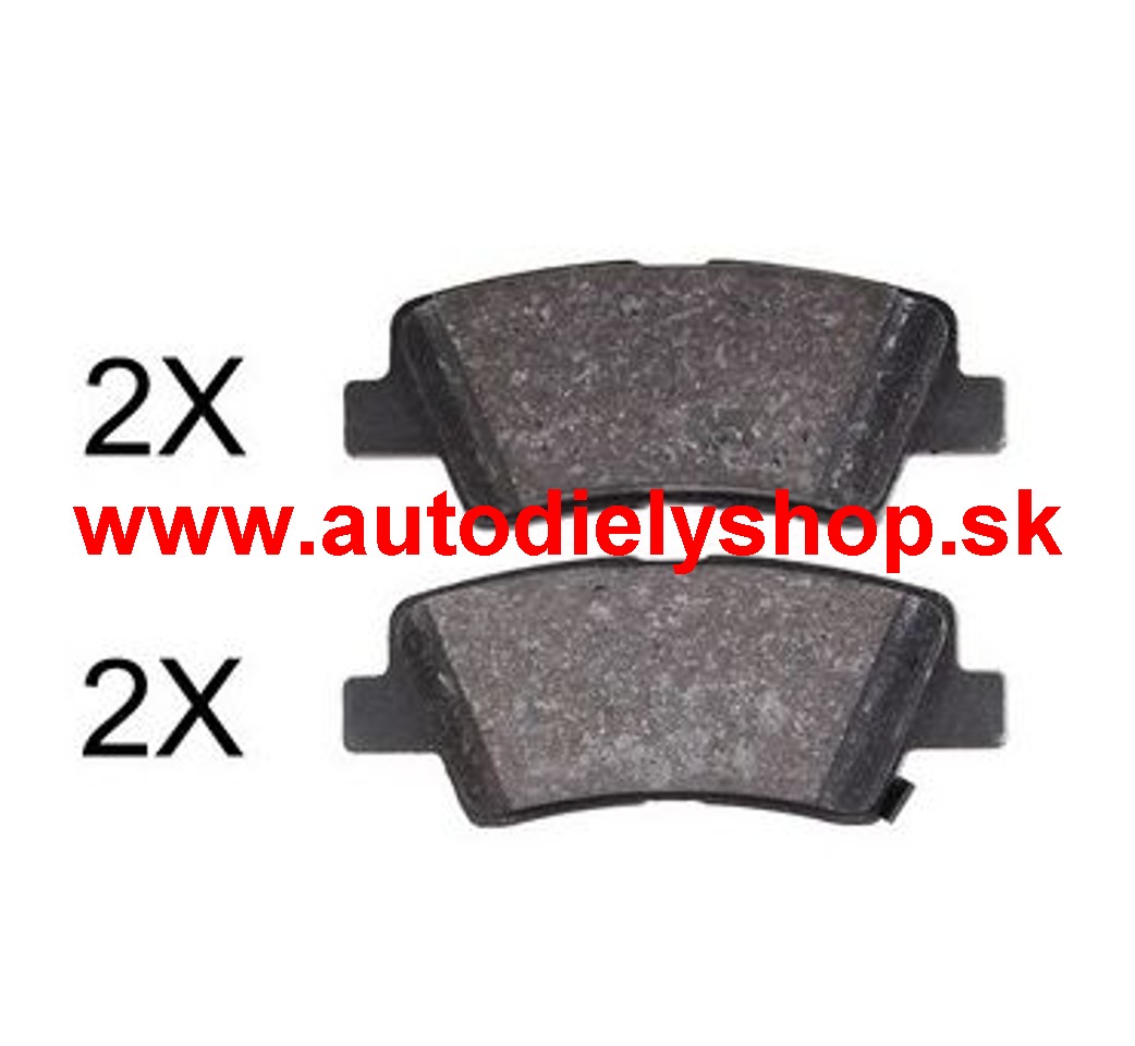 Kia RIO III 06/2011- zadné platničky sada /A.B.S/