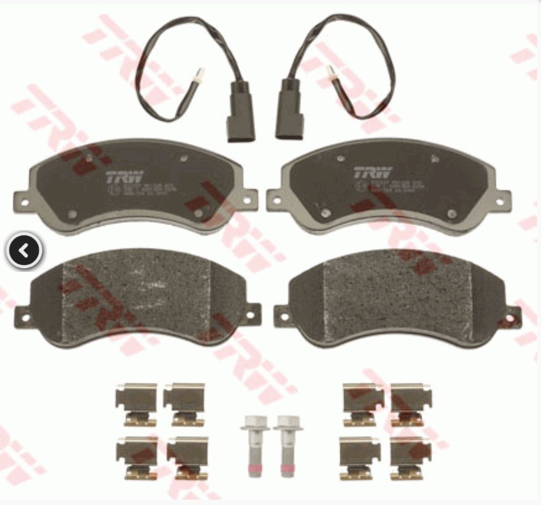 VW AMAROK 1/2010 - predné brzdové platničky- sada /TRW/