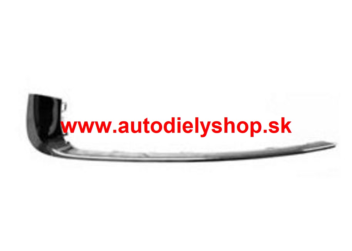 Opel INSIGNIA 7/2008- Lišta krytu nárazníka, ľavá /chrómová/