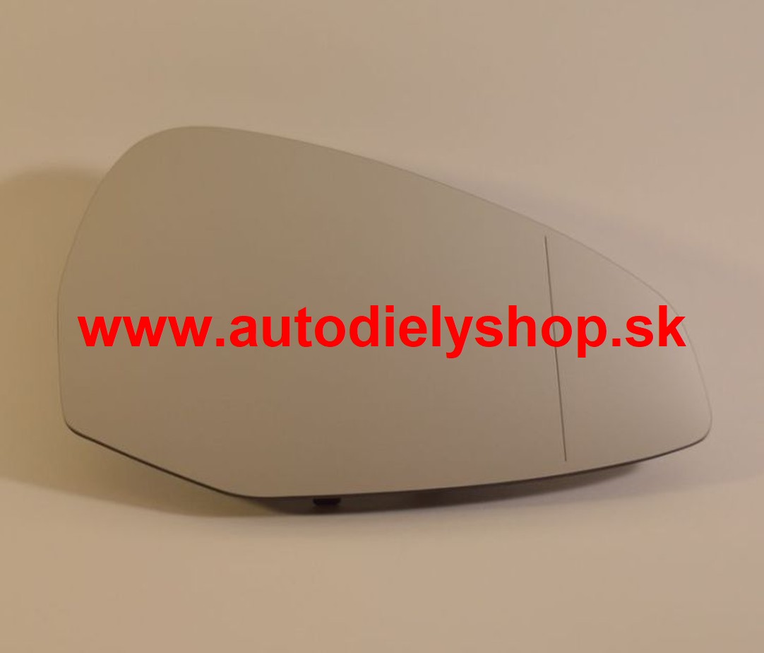 Audi A4 5/15- Sklo zrkadla, pravé /s držiakom/ asferické