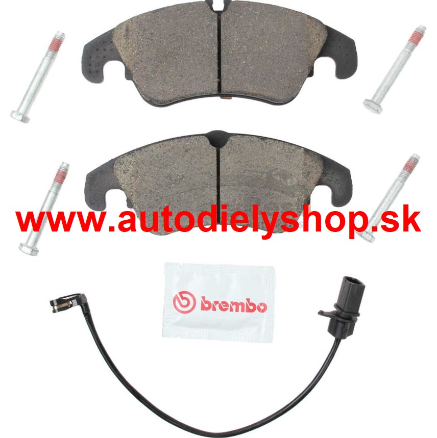Audi A7 10/10- Predné platničky, Sada /Výrobca BREMBO/ -brzd systém TRW