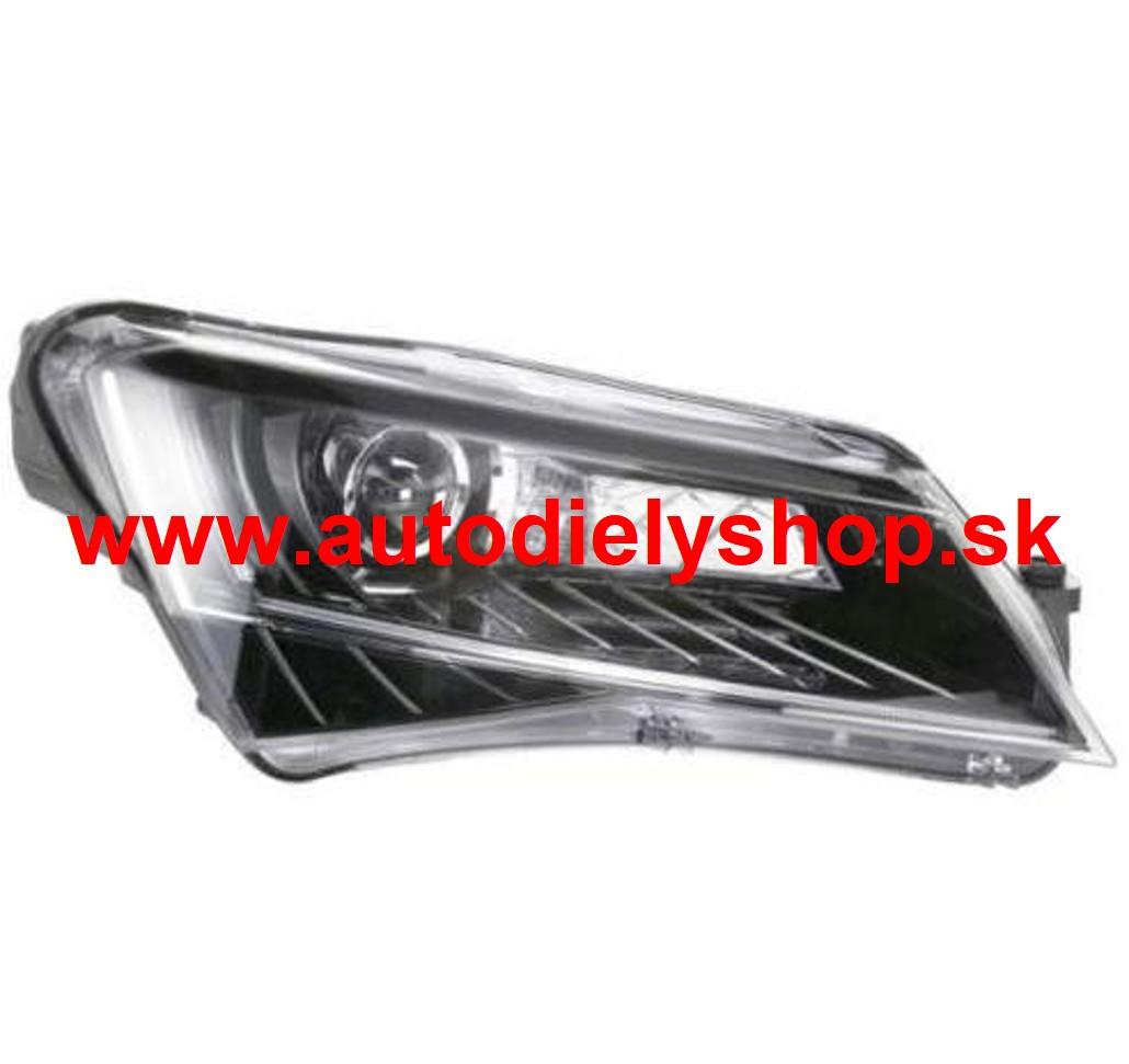Škoda SUPERB III 5/2015- Predné svetlo, pravé /HELLA/- D3S+LED