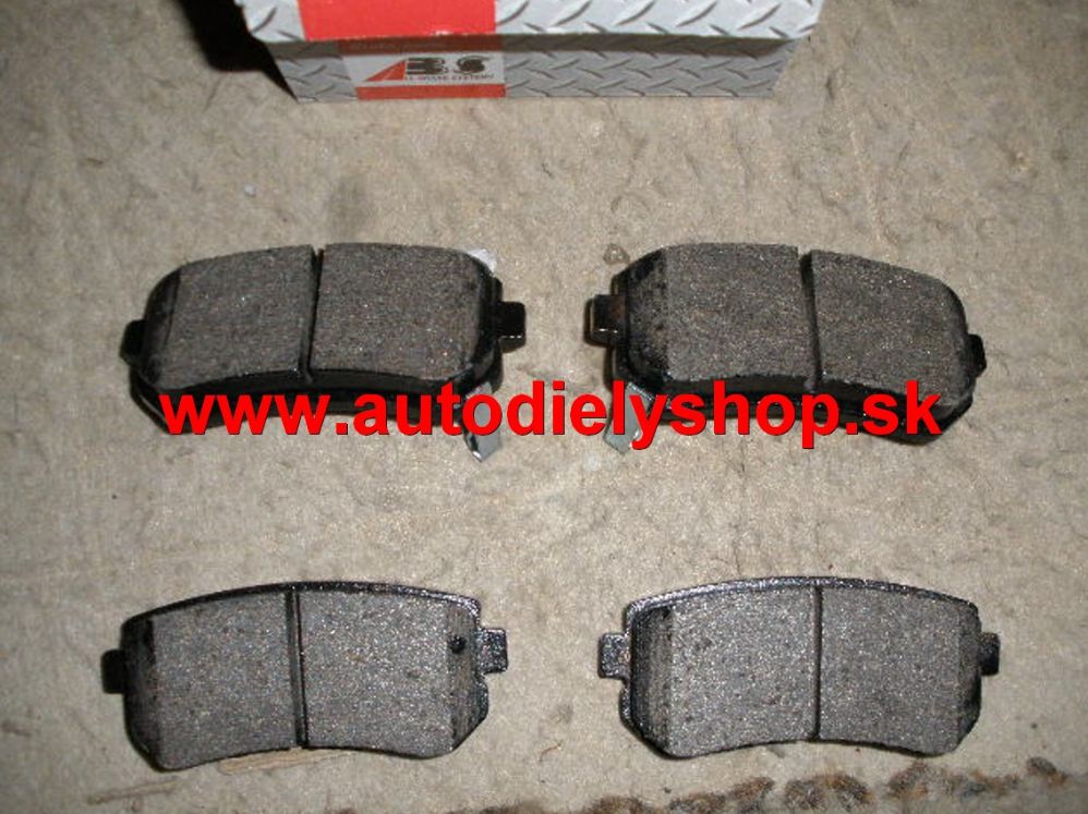 Hyundai IX20 10-5/15 Zadné platničky SADA /zn A.B.S./