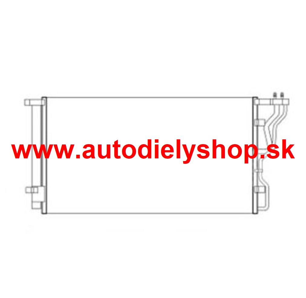 Hyundai I40 6/2011- Chladič klimatizácie 1,6-2,0 benzín