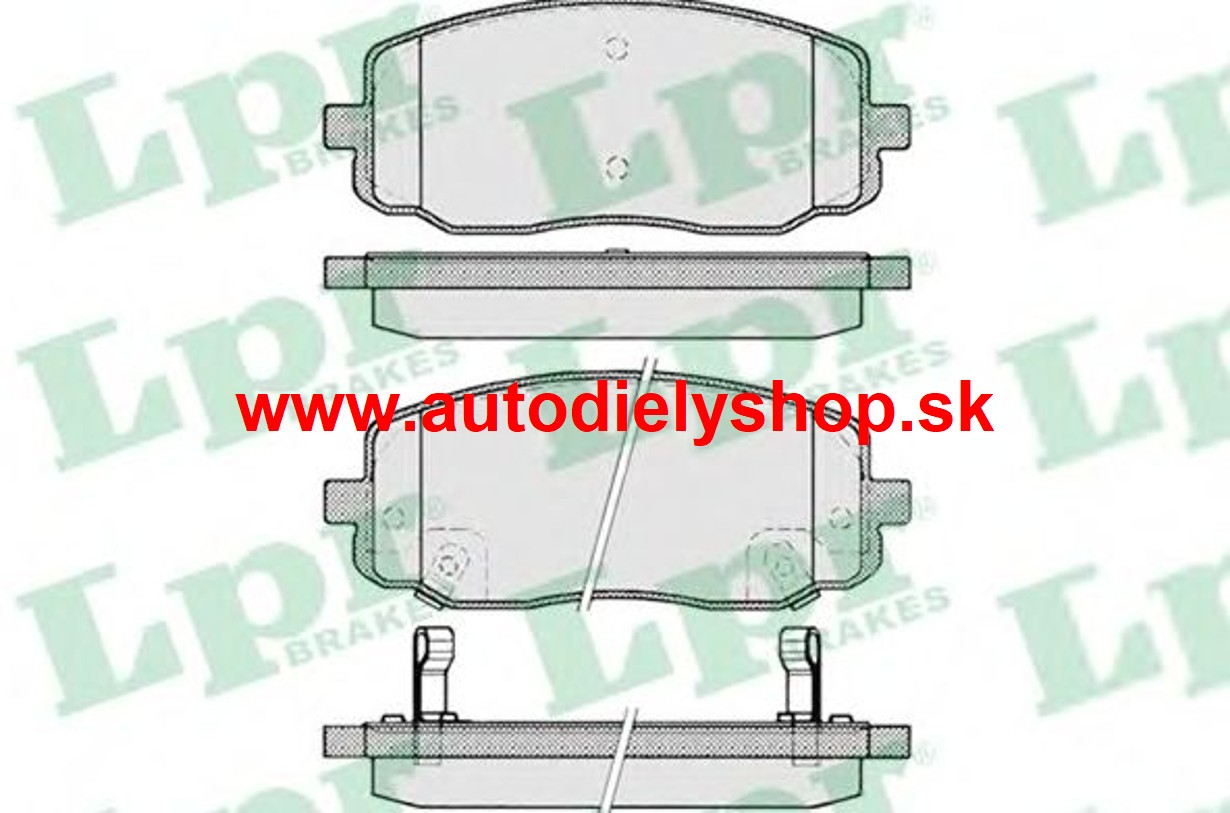 Hyundai I10 2014- Predné platničky, sada /SAMKO/