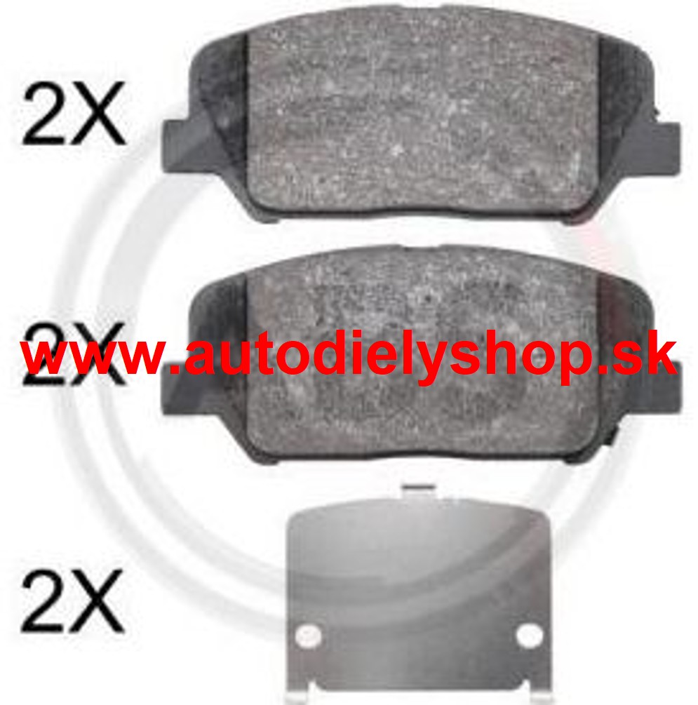 Hyundai I30 2012- Predné platničky, Sada /zn. A.B.S./