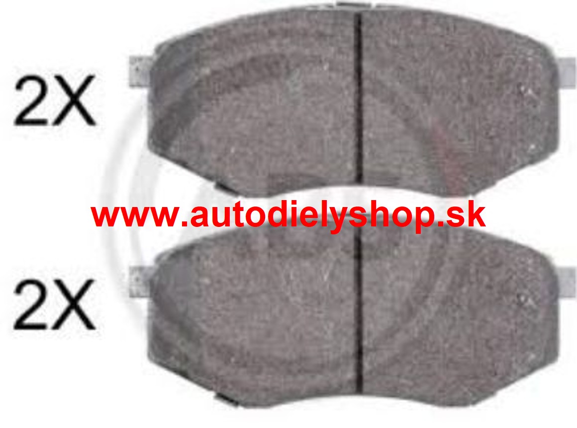 Hyundai I30 2012- Predné platničky, Sada /zn. A.B.S./ - pre brzdový systém BOSCH