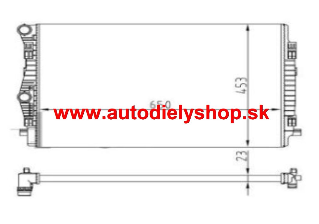 VW GOLF SPORTSVAN 2014- Chladič vody /1,4TSi-2,0TDi-2,0TDi GTD/