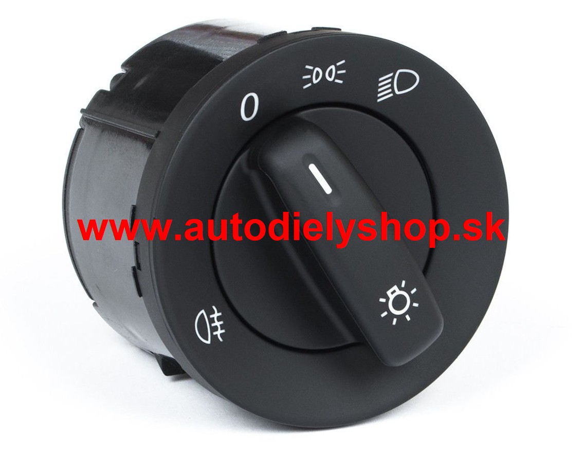 VW PASSAT "B8" 11/2014- SPÍNAČ HLAVNÝCH SVETLOMETOV SO ZADNOU HMLOVKOU (10PIN)
