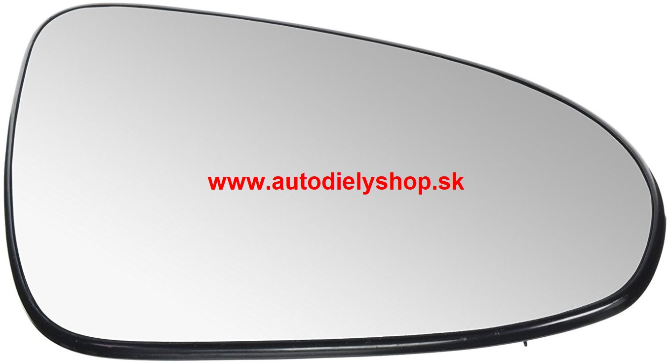 Peugeot 108 2014-  Sklo zrkadla, pravé /vyhrievané s držiakom/