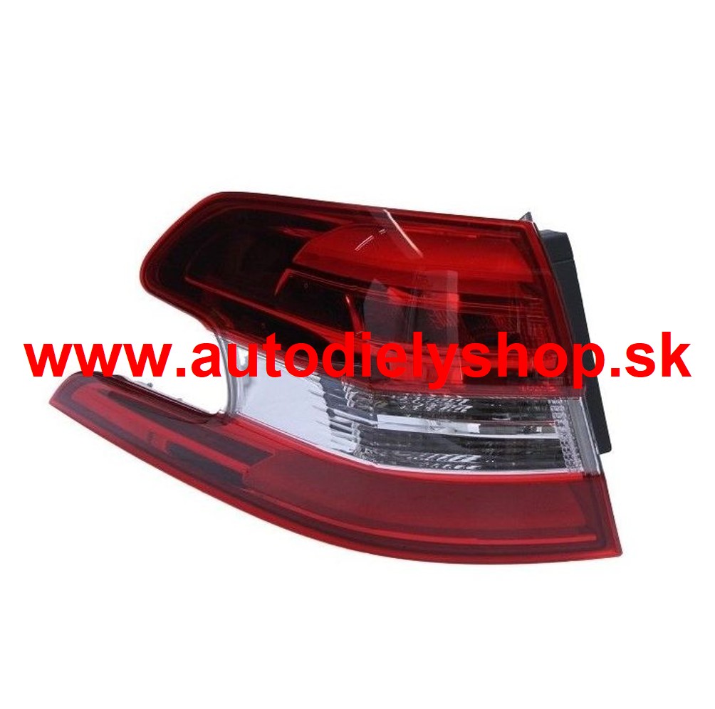 Peugeot 308 II 9/2013- zadné svetlo Lavé vonkajšie LED / KOMBI / VALEO
