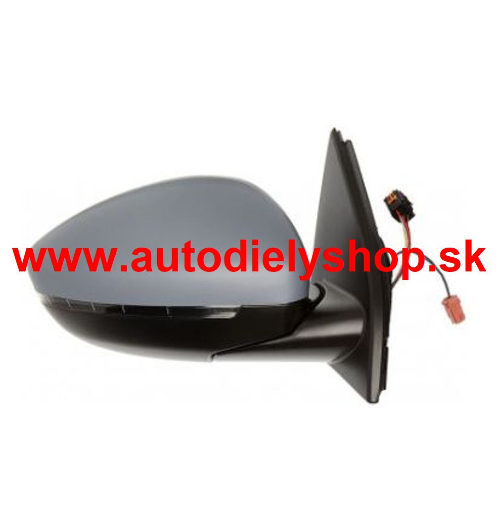Peugeot 308 2013- SSpätné zrkadlo, pravé /so snímačom teploty/