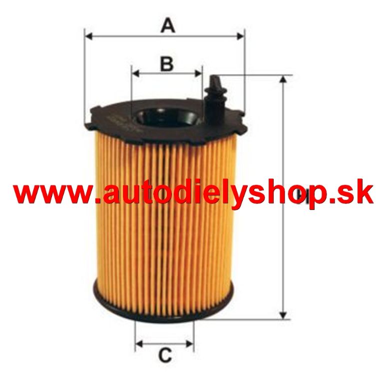 Peugeot 308 2013-  Olejový filter /pre motor 1,6HDi/