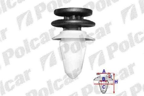 VW SCIROCCO 05/08-  Príchytky čalúnenia, interiéru /10ks/