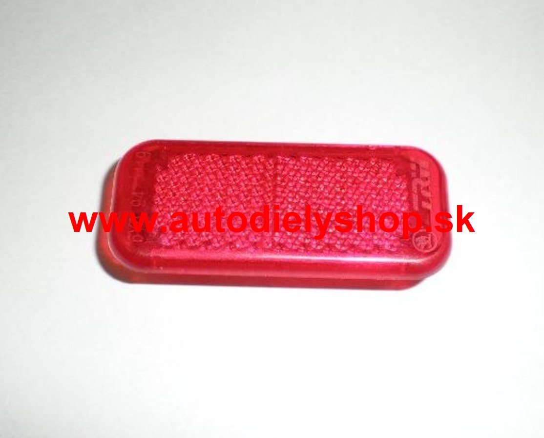 Škoda Fabia 9/99-7/04 červená odrazka dverí /ORIGINÁL/