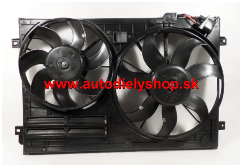 Škoda SUPERB II 5/2013- Ventilátory chladičov /komplet / pre 2,0TDi 16V