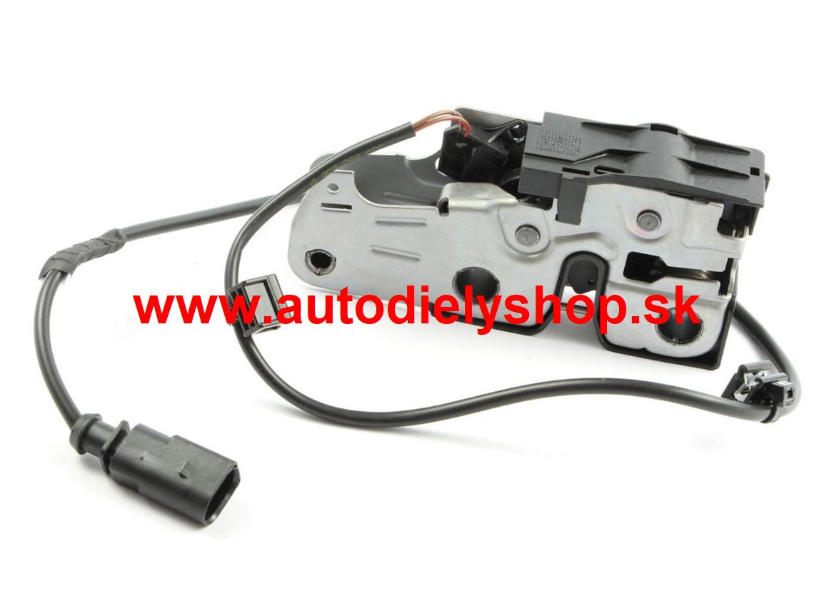 VW PASSAT "B6" 01/05-  zámok prednej kapoty so spínačom, spodný diel /ORIGINÁL/