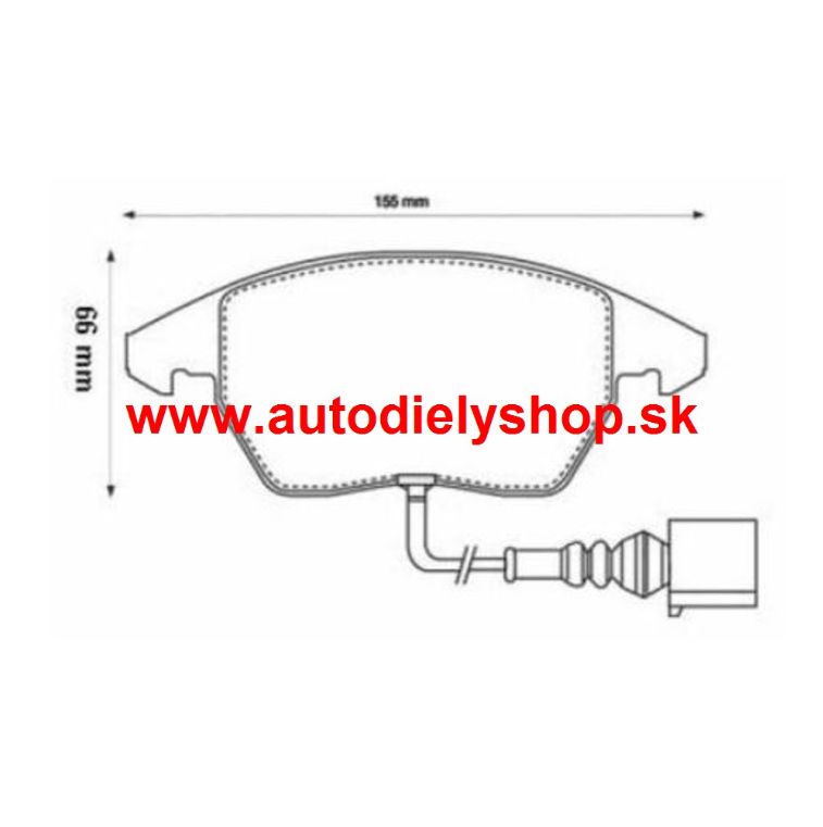  VW PASSAT "B6" 01/05- Predné platničky /výrobca SRL/