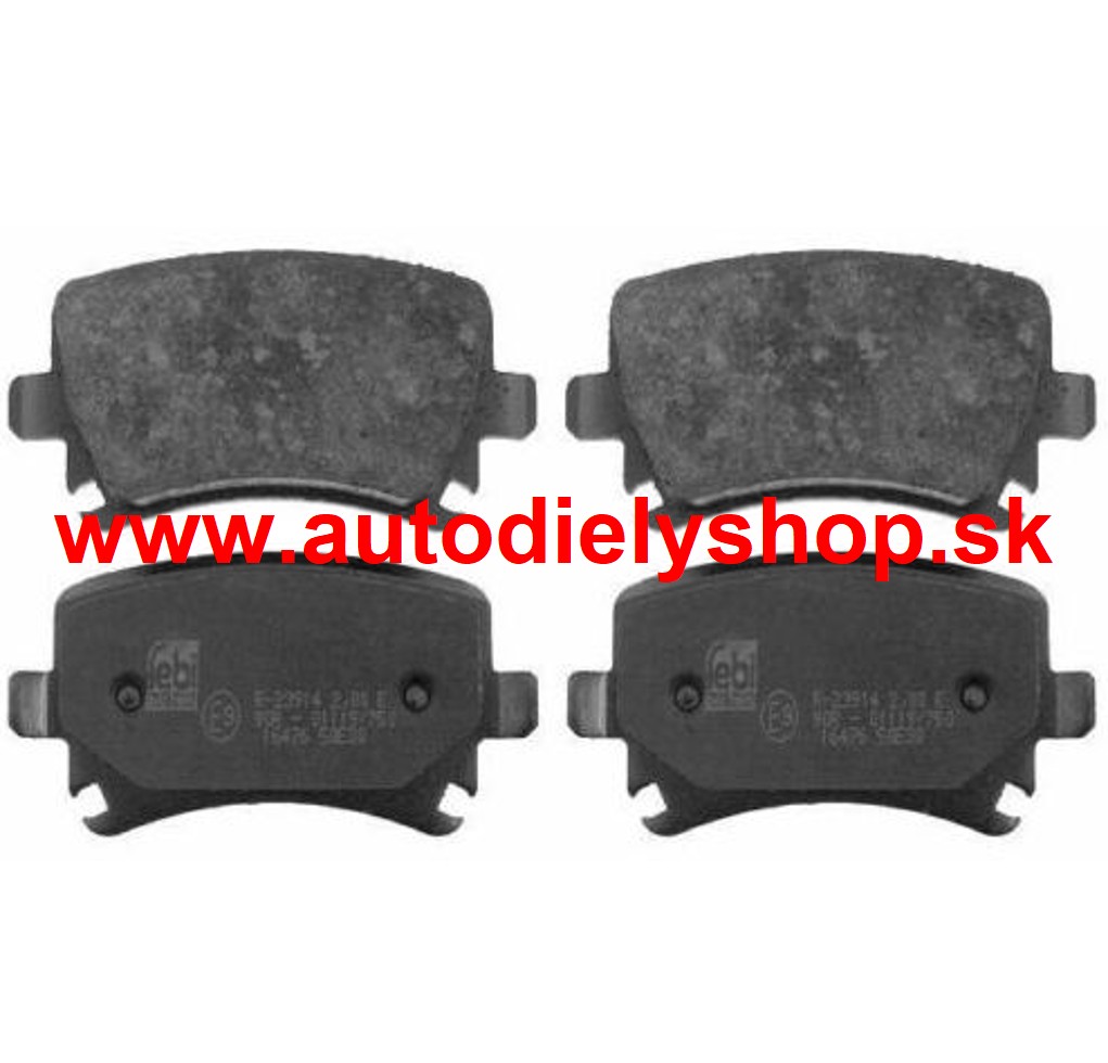  VW PASSAT "B6" 01/05-  Zadné platničky SADA /výrobca FEBI/