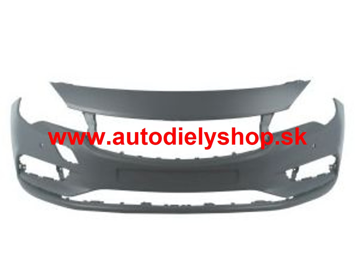 Opel ASTRA K 8/2015-  predný nárazník pre lak s otvormi pre senzory (2 otvory)