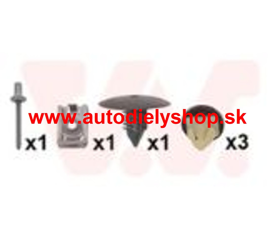 Renault MÉGANE IV 1/2016-  sada príchytiek pre predný blatník