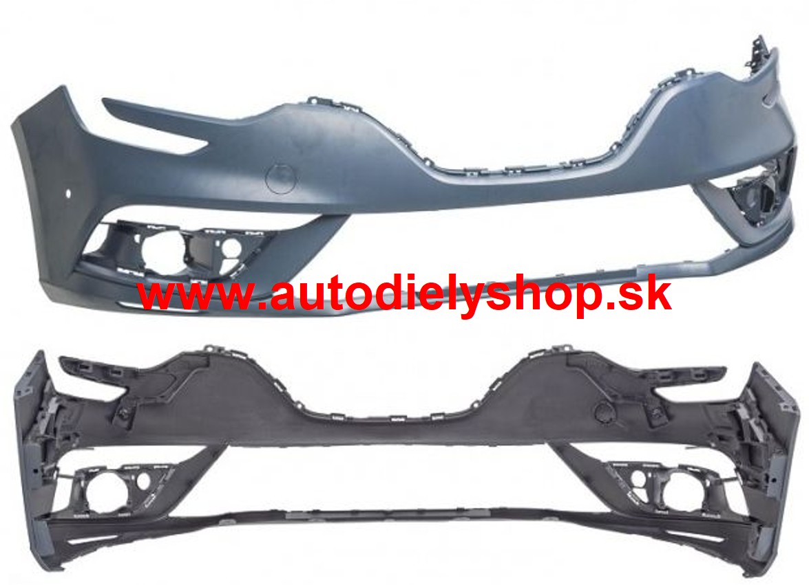 Renault MÉGANE IV 1/2016- predný nárazník s otvormi na park. senzory