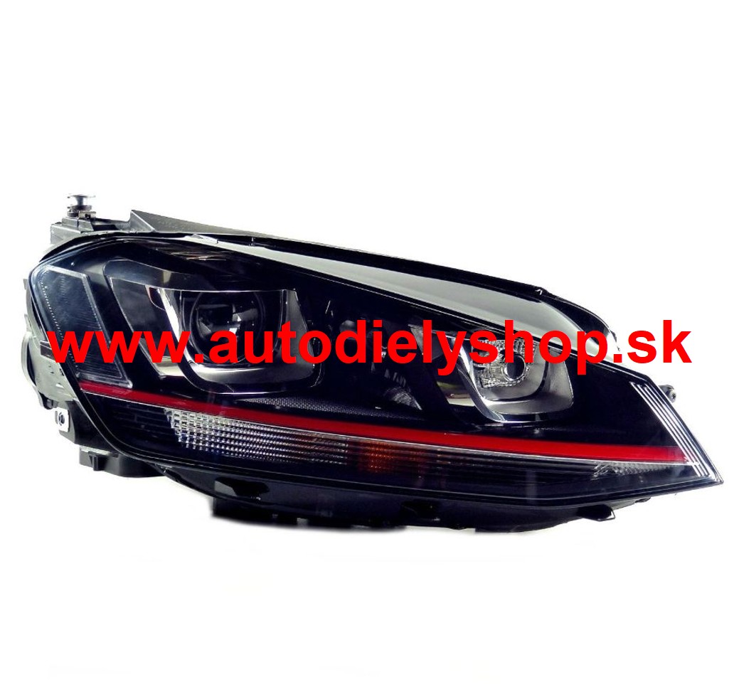 VW GOLF VII 2012- predné svetlo XENON D3S + H7 pravé GTI