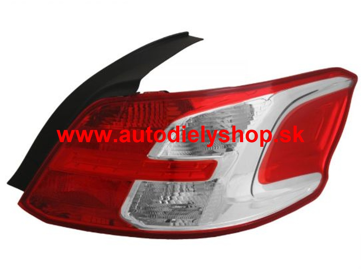 Peugeot 301 2013- Zadné svetlo, pravé /bez žiarovkovej lišty/